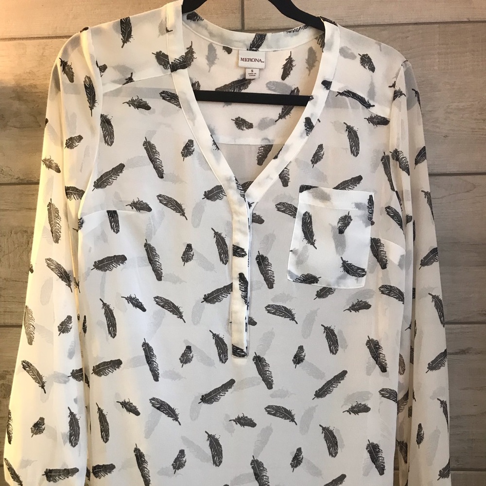 Feather dress shirt